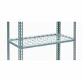 Global Industrial Additional Shelf, Single Rivet, Wire Deck, 48inW x 24inD, Gray 601937